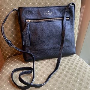 Kate Spade Black Pebble Leather Crossbody